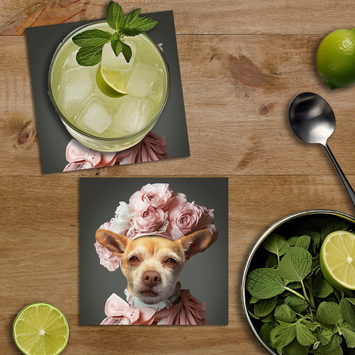 Flowers - Set de portavasos