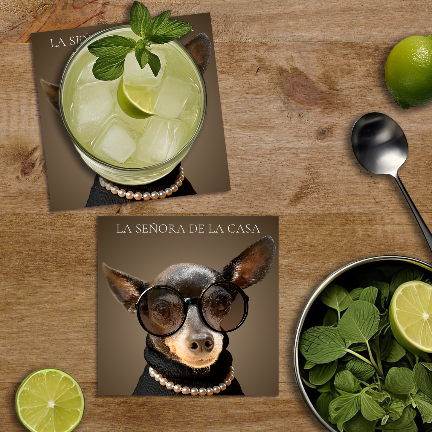 La señora de la casa - Set de portavasos